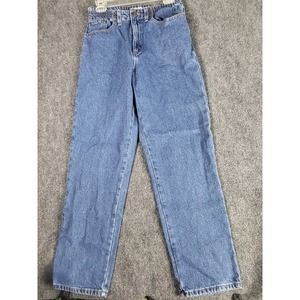 LL Bean Flannel Lined Jeans Women Sz‎ 6 Blue Denim Outdoor Workwear Original Fit
